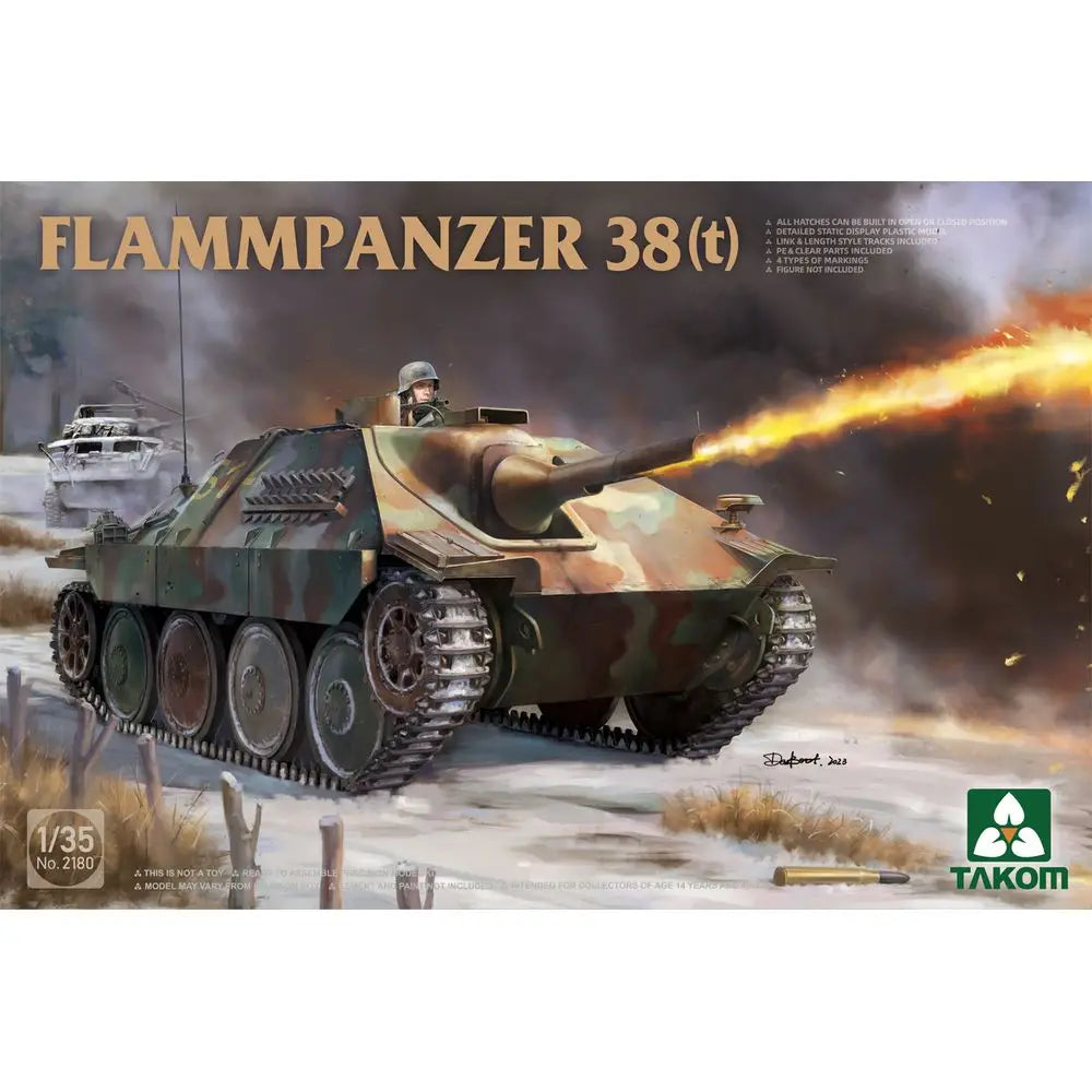 TAKOM 2180 1/35 Flammpanzer 38(T) - Scale Model Kit
