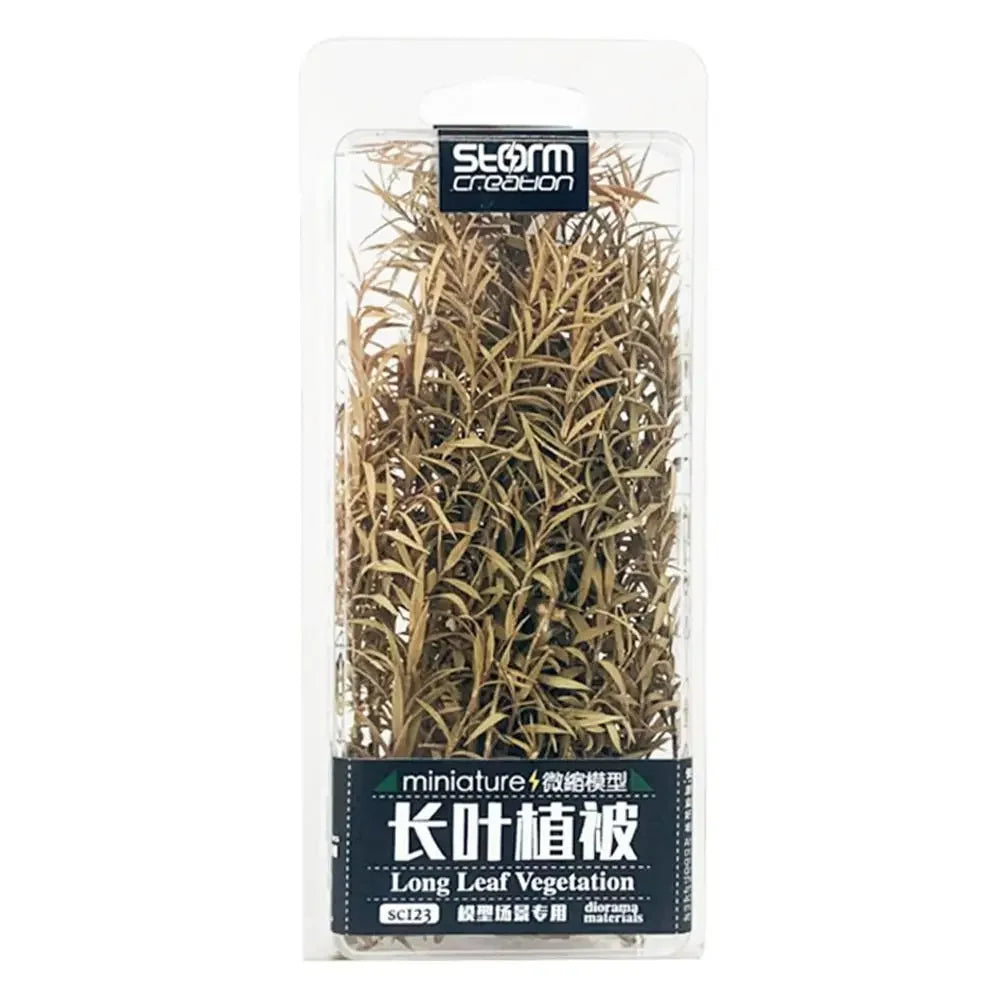 Sand Table Vegetation Long Leaf Grass Cluster Miniature Reed Scene Model Railway Scenery Micro Landscape DIY Accessories