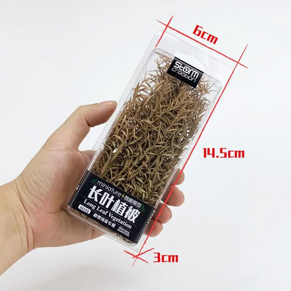 Sand Table Vegetation Long Leaf Grass Cluster Miniature Reed Scene Model Railway Scenery Micro Landscape DIY Accessories