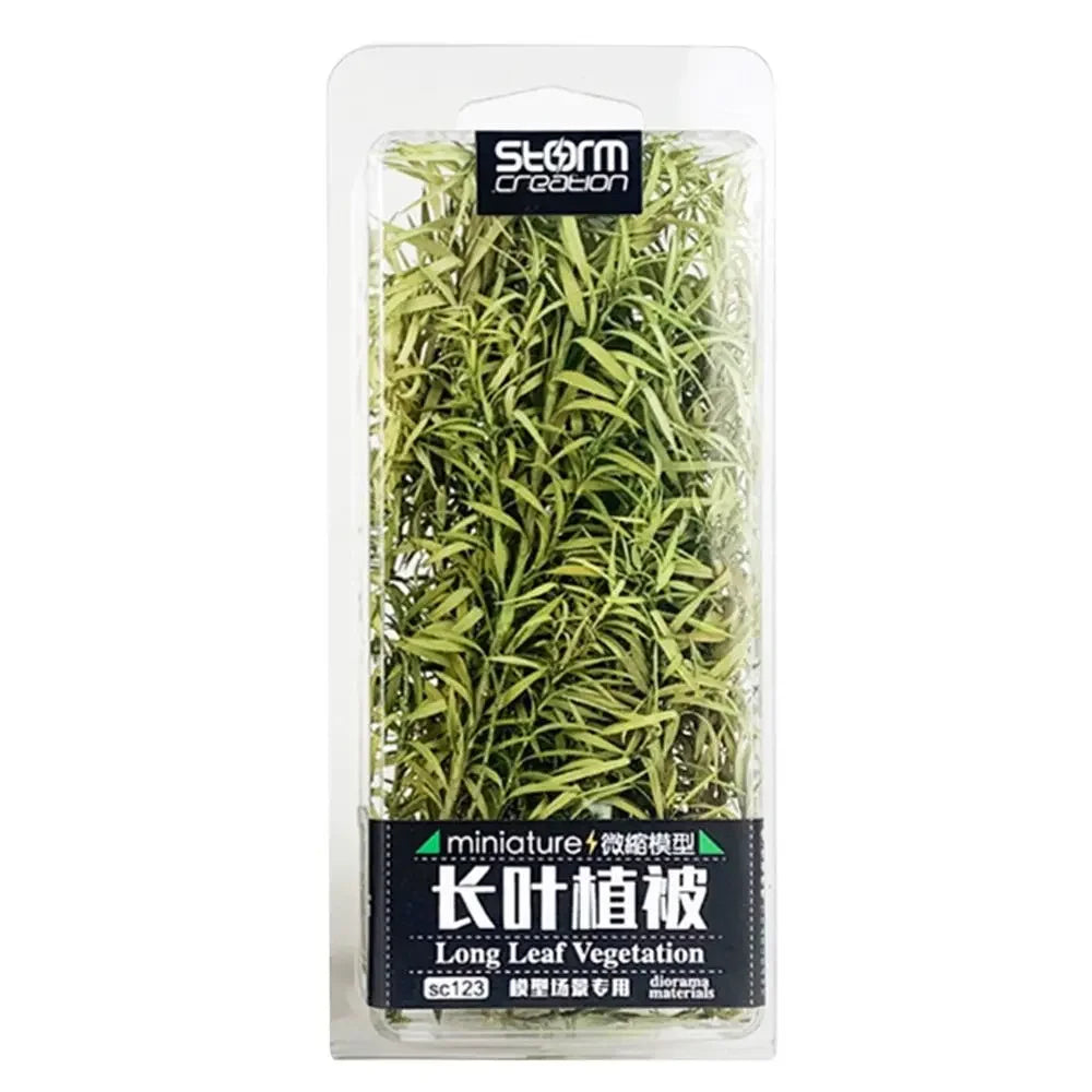 Sand Table Vegetation Long Leaf Grass Cluster Miniature Reed Scene Model Railway Scenery Micro Landscape DIY Accessories