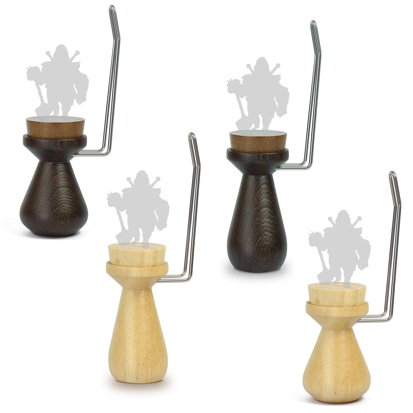 Model Handheld Wood Painting Handle Coloring Holder for Soldiers Handicraft Gundam Wargames