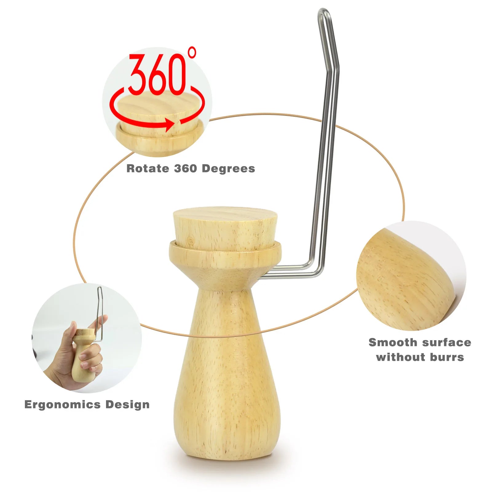 Model Handheld Wood Painting Handle Coloring Holder for Soldiers Handicraft Gundam Wargames