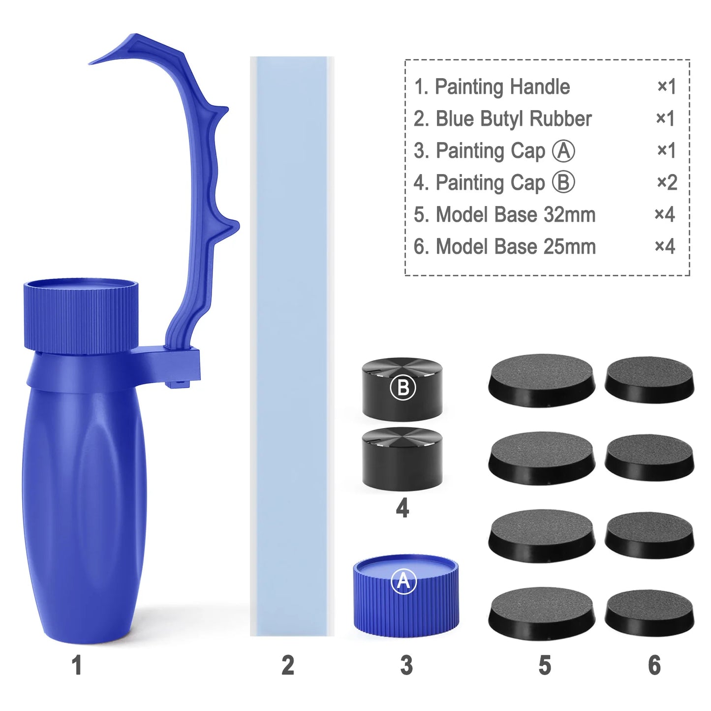 Model Coloring Holder Handheld Painting Handle Special Tools Clip for Soldiers Handicraft Gundam Wargames
