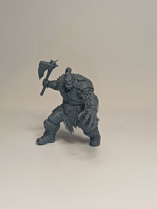 Male Ork Ironjaw Warlord with Axe